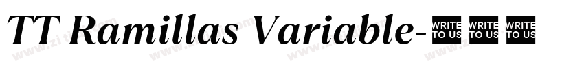 TT Ramillas Variable字体转换